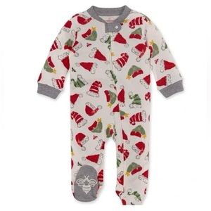 Burt’s Bees Baby Holiday Hats Print Organic Cotton Pajamas